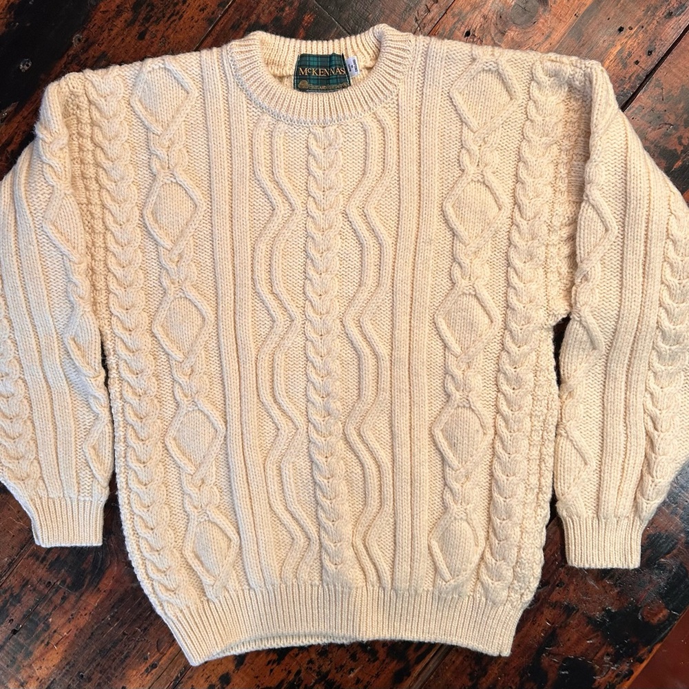 Cream Cable Knit Sweater